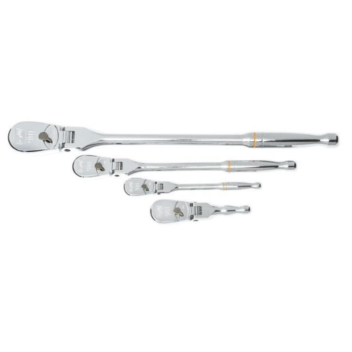 1/4 3/8 & 1/2 in Dr Full Ratchet Set 90 Tooth 4Pc New