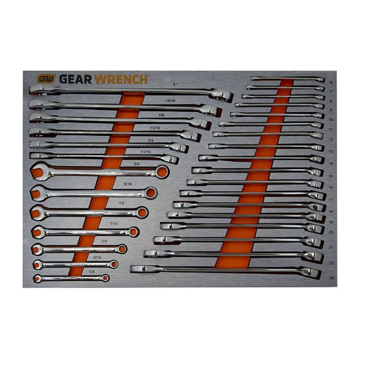 31Pc Gearwrench Metric/Sae Wrench Set in Eva Tray