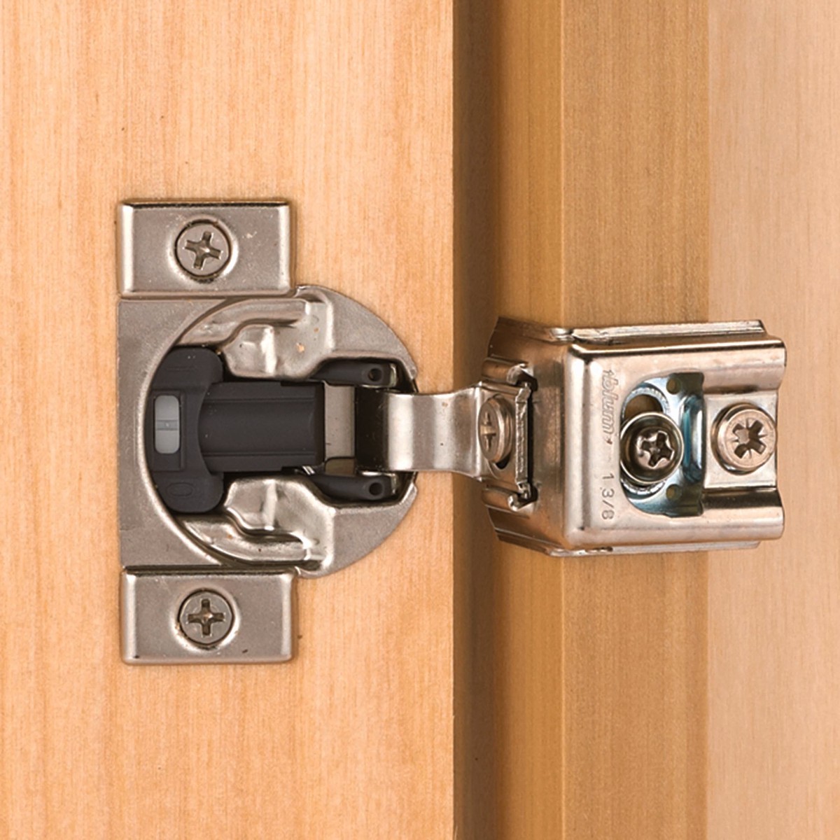 Compact Face Frame Hinge - 1-1/4" Overlay - 110 Degree with BLUMOTION - 1 Pair