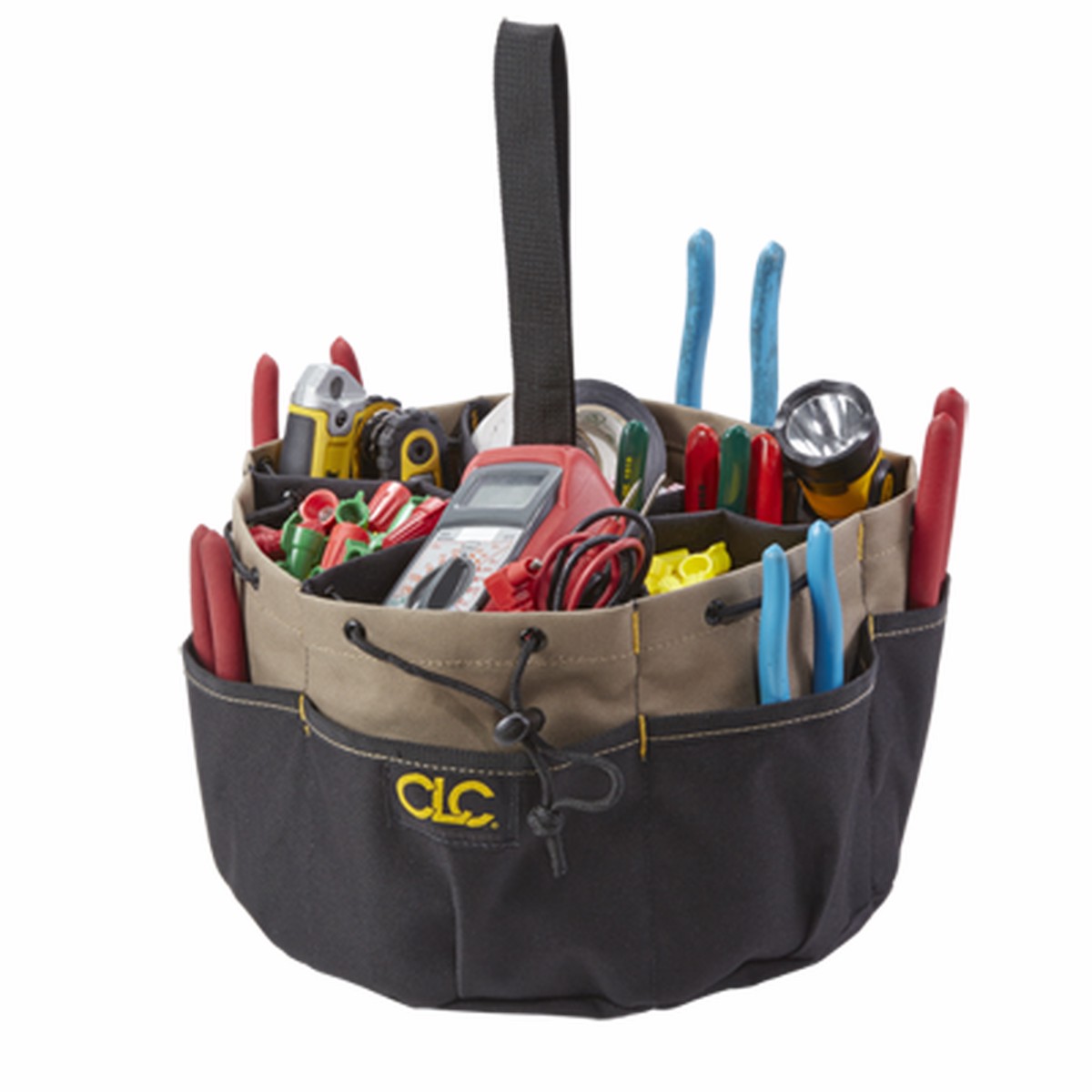 CLC 1148 18 POCKET DRAWSTRING BUCKETBAG