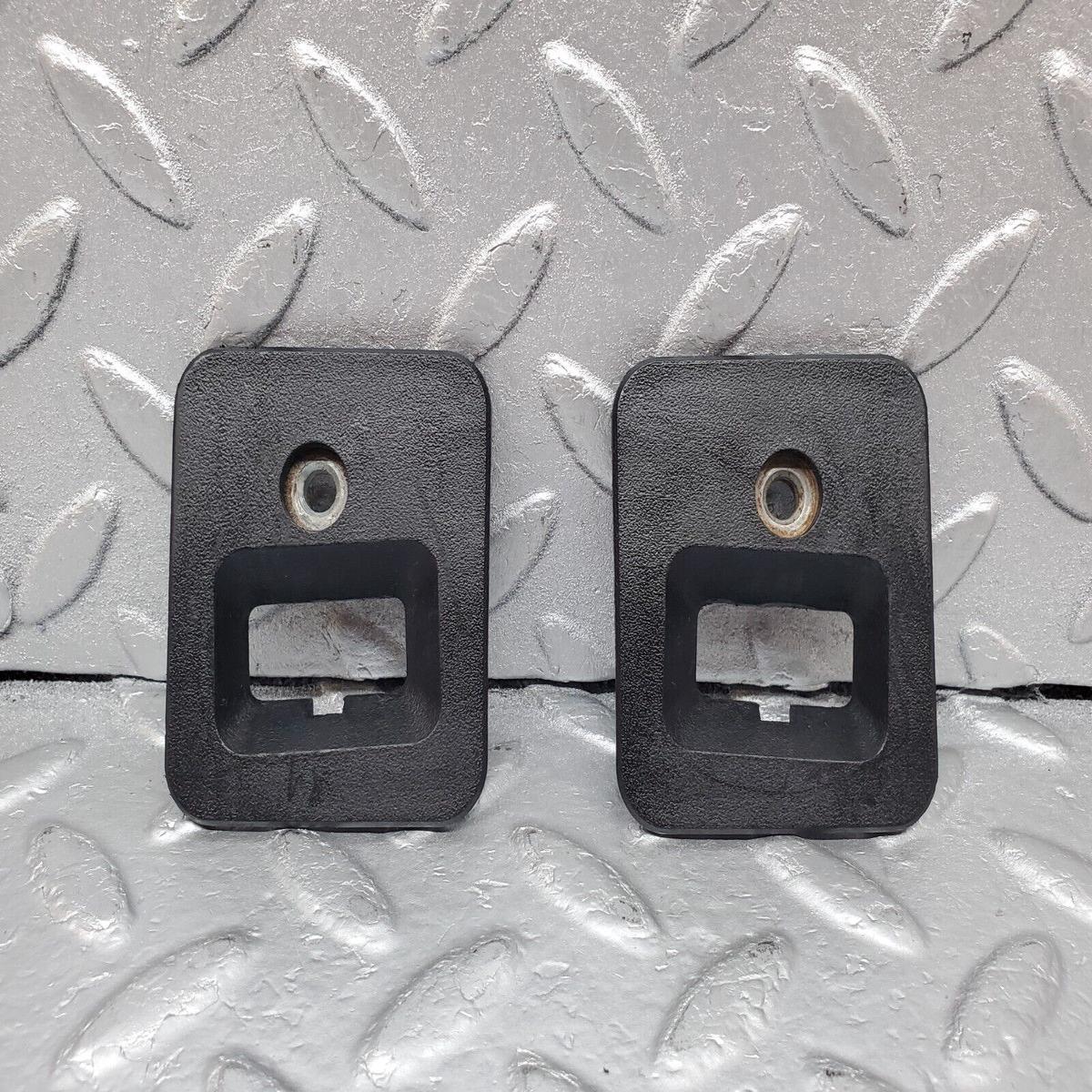 44957 Mercedes-Benz R129 300SL Coupe Roof Lock Cover Trim Pair 1296901130 1296901230