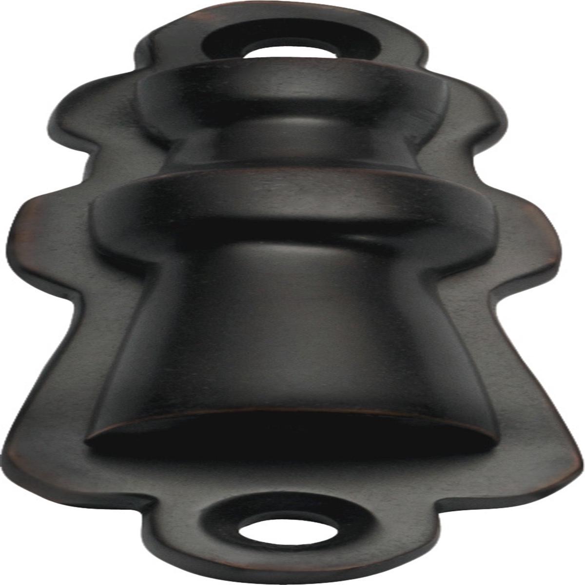 Covered Escutcheon by Tradco - H60xW20mm | Antique Copper