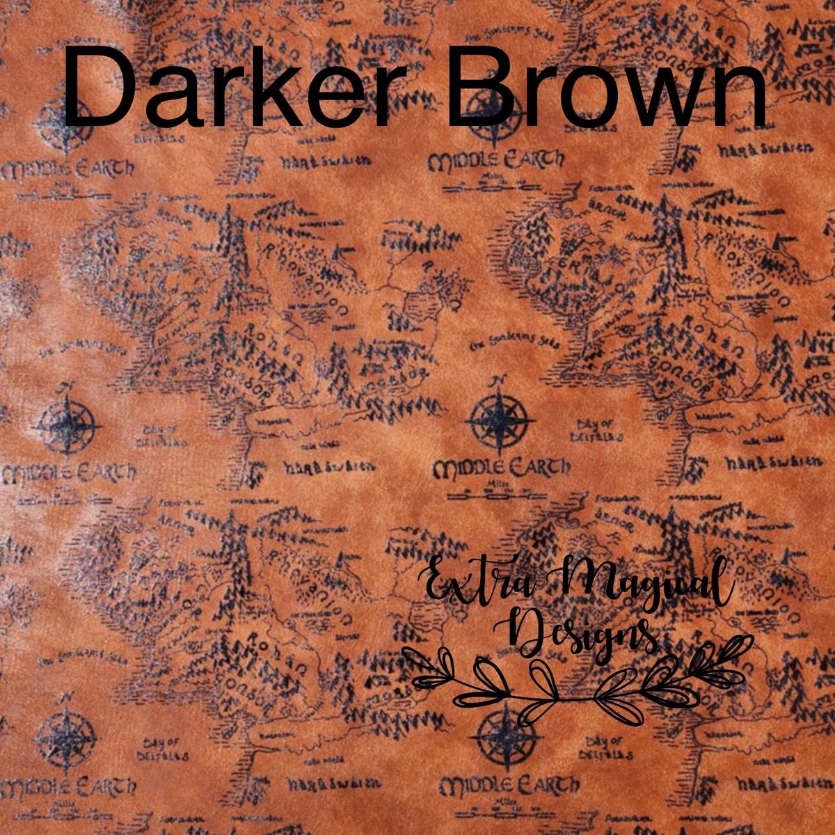 LOTR UV Printed Vinyl 18 inch Rolls - Darker Brown