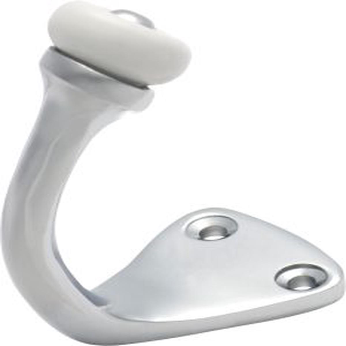 Porcelain Tip Robe Hook by Tradco - H45xP70mm | Chrome Plated