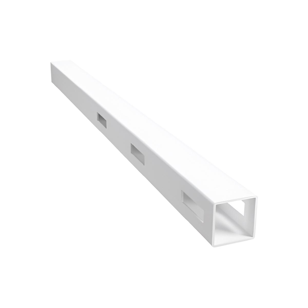 3 RAIL RURAL PVC INLINE POST - 127 x 127 x 2050mm, 7 Year Warranty