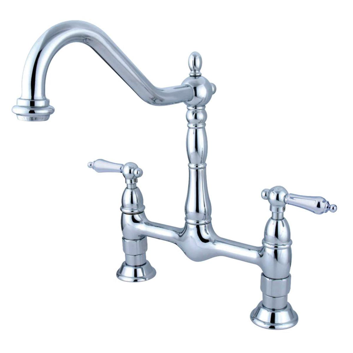 Kingston Brass Heritage Kitchen Bridge Faucet